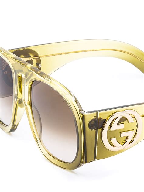 yellow gucci sunglasses.